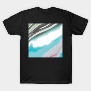 Summer Vibes Marble Waves T-Shirt